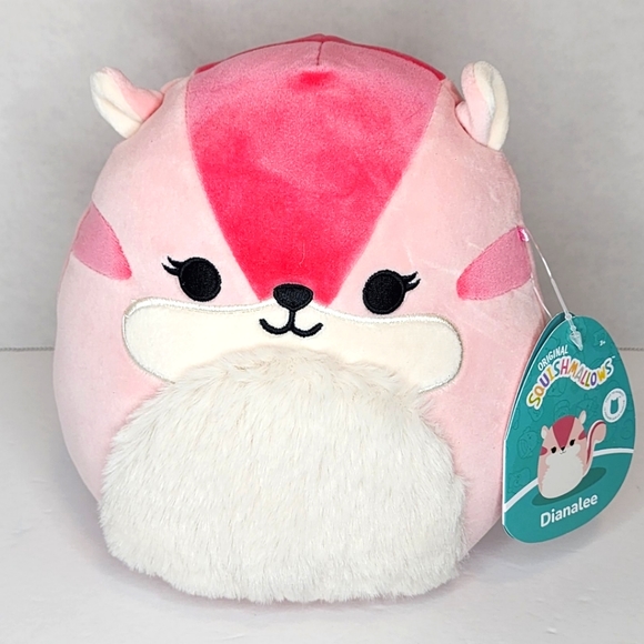 DIANELEE 🐿 FTM ☆ Pink Chipmunk Original Squishmallow by Kelly Toy ☆ NWT ☆ - Picture 1 of 7